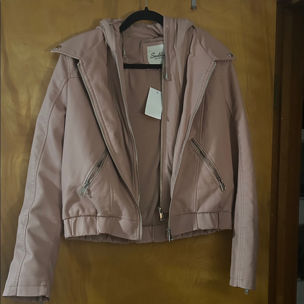 Stylish Women's Pink Bomber Jacket